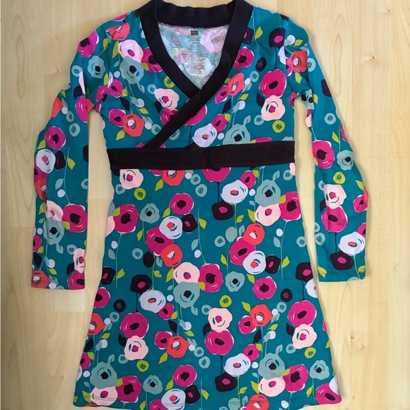 Floral Long Sleeve Kimono Dress 7 - Picture 1 of 2